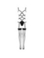 LIVCO CORSETTI FASHION - THIARA LC 20213 ENSEMBLE CORPS + BAS NOIR L/XL