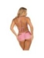 LEG AVENUE - ENSEMBLE TROIS PIÈCES DIAMANTS ROSE M/L