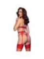 CHILIROSE - CR 4713 ENSEMBLE QUATRE PIÈCES ROUGE XL