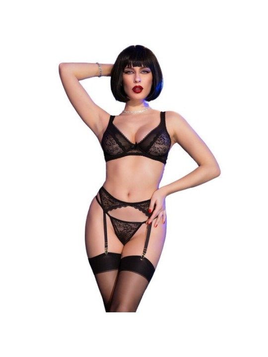CHILIROSE - CR 4692 ENSEMBLE QUATRE PIÈCES NOIR S