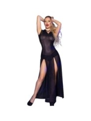 CHILIROSE - CR 4685 ROBE LONGUE À CAPUCHE NOIR S