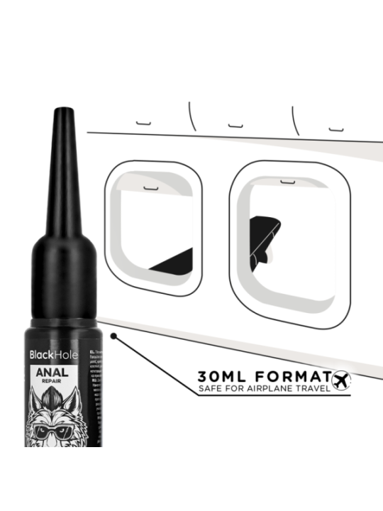 BLACK HOLE - APPLICATEUR DE LUBRIFIANT ANAL TAILLE S 30 ML