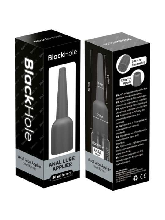 BLACK HOLE - APPLICATEUR DE LUBRIFIANT ANAL TAILLE S 30 ML