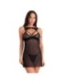 LIVCO CORSETTI FASHION - KROLINA LC 90734 CHEMISE + STRING NOIR S/M