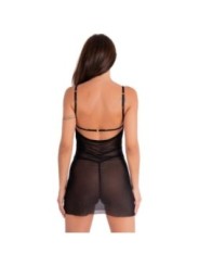 LIVCO CORSETTI FASHION - KROLINA LC 90734 CHEMISE + STRING NOIR S/M