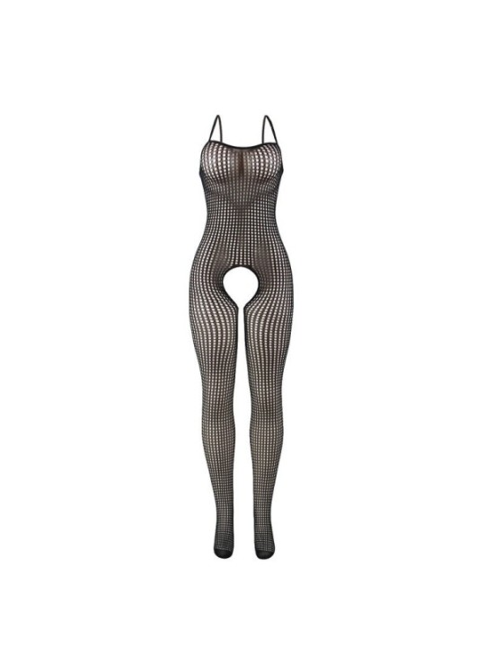 SUBBLIME - 951726 BODYSTOCKING NOIR EN RÉSILLE ÉLASTIQUE SANS FOURRURE TAILLE UNIQUE