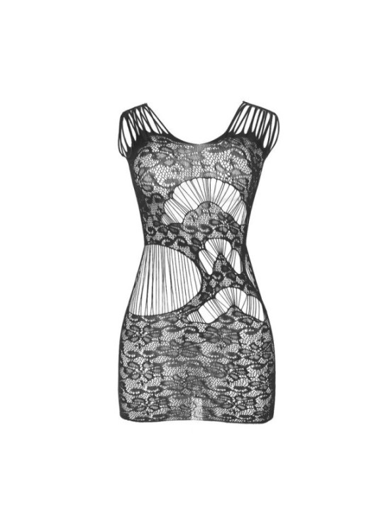 SUBBLIME - 951771 ROBE LONG DOS OUVERT AVEC RESILLE NOIR TAILLE UNIQUE