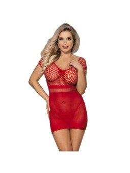 SUBBLIME - 951924 ROBE COURTE EN CROCHET ROUGE TAILLE UNIQUE