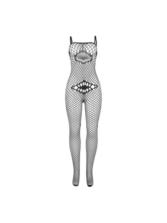 SUBBLIME - 952112 BODYSTOCKING RESILLE AVEC DETAILS SUR LA POITRINE ET LE VENTRE NOIR TAILLE UNIQUE