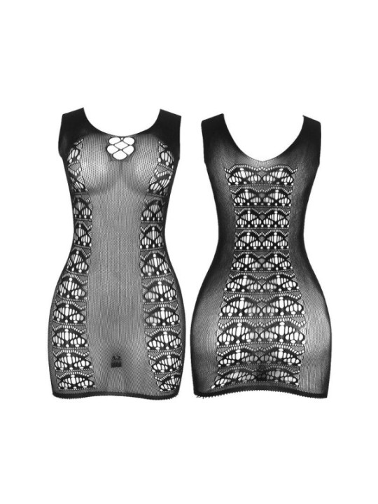 SUBBLIME - 952167 ROBE COURT EN RÉSILLE ÉLASTIQUE NOIR TAILLE UNIQUE