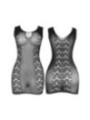 SUBBLIME - 952167 ROBE COURT EN RÉSILLE ÉLASTIQUE NOIR TAILLE UNIQUE