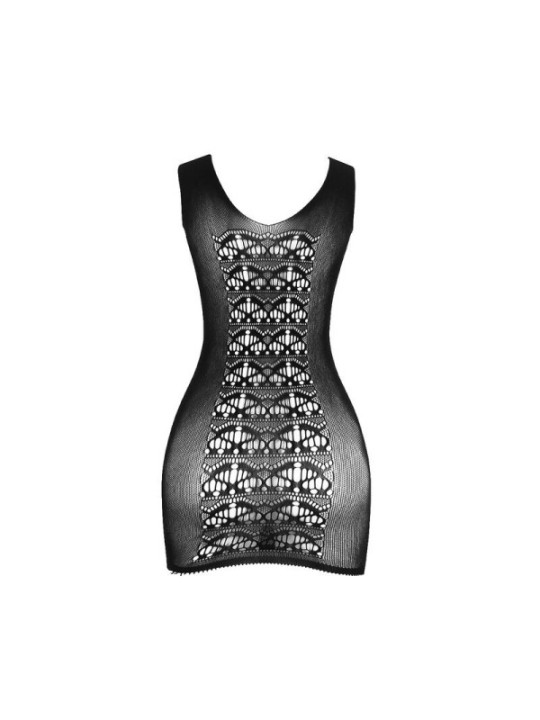 SUBBLIME - 952167 ROBE COURT EN RÉSILLE ÉLASTIQUE NOIR TAILLE UNIQUE
