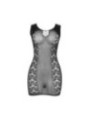 SUBBLIME - 952167 ROBE COURT EN RÉSILLE ÉLASTIQUE NOIR TAILLE UNIQUE