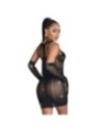 SUBBLIME - 952235 ROBE RÉSEILLE AVEC STRASS NOIR TAILLE UNIQUE