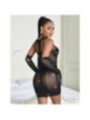 SUBBLIME - 952235 ROBE RÉSEILLE AVEC STRASS NOIR TAILLE UNIQUE
