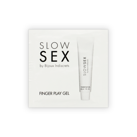 BIJOUX - GEL DE MASSAGE SEXE LENT AVEC JEU DE DOIGTS MONODOSE