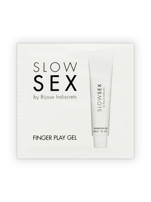 BIJOUX - GEL DE MASSAGE SEXE LENT AVEC JEU DE DOIGTS MONODOSE