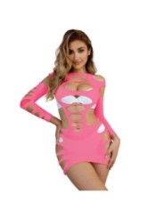 SUBBLIME - 952273 ROBE RÉSILLE ÉLASTIQUE MANCHES LONGUES ROSE TAILLE UNIQUE