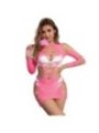 SUBBLIME - 952273 ROBE RÉSILLE ÉLASTIQUE MANCHES LONGUES ROSE TAILLE UNIQUE