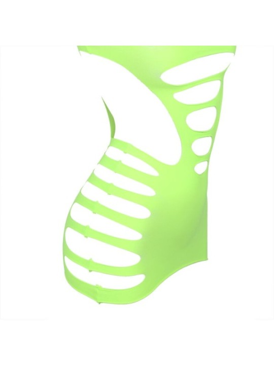 SUBBLIME - 952280 ROBE RÉSILLE ÉLASTIQUE MANCHES LONGUES VERT TAILLE UNIQUE