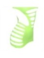 SUBBLIME - 952280 ROBE RÉSILLE ÉLASTIQUE MANCHES LONGUES VERT TAILLE UNIQUE