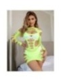 SUBBLIME - 952280 ROBE RÉSILLE ÉLASTIQUE MANCHES LONGUES VERT TAILLE UNIQUE
