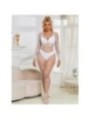 SUBBLIME - 952396 BODYSTOCKING RESILLE AVEC LOSANGES MANCHES LONGUES BLANC TAILLE UNIQUE