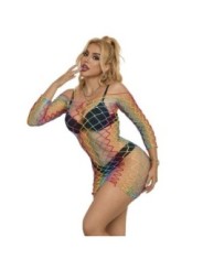 SUBBLIME - 952426 ROBE RÉSILLE MANCHES LONGUES ARC-EN-CIEL TAILLE UNIQUE