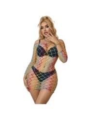 SUBBLIME - 952426 ROBE RÉSILLE MANCHES LONGUES ARC-EN-CIEL TAILLE UNIQUE
