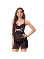 LIVCO CORSETTI FASHION - MAIA 20247 BABYDOLL + STRING NOIR S/M