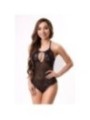 LIVCO CORSETTI FASHION - DAIANA 20248 BODYSTOCKING SANS FOURRURE NOIR S/M
