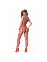PASSION - BS 102 BODYSTOCKING ROUGE TAILLE UNIQUE