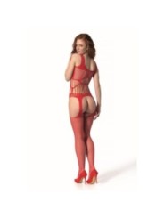 PASSION - BS 106 BODYSTOCKING ROUGE TAILLE UNIQUE
