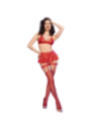 CHILIROSE - CR 4716 ENSEMBLE 3 PIÈCES ROUGE S