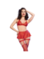 CHILIROSE - CR 4716 ENSEMBLE 3 PIÈCES ROUGE S