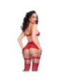 CHILIROSE - CR 4716 ENSEMBLE 3 PIÈCES ROUGE S