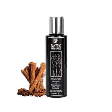 EROS-ART - HUILE DE MASSAGE TANTRIQUE NATURELLE ET CANNELLE APHRODISIAQUE 100 ML