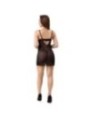 LIVCO CORSETTI FASHION - PEIGNOIR + CHEMISE + STRING MELISENDA CF 1709 NOIR S