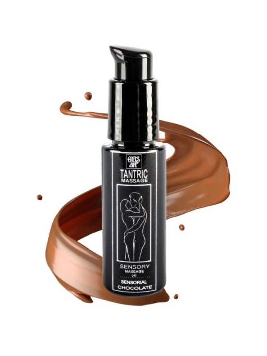 EROS-ART - HUILE DE MASSAGE TANTRIQUE NATURELLE ET APHRODISIAQUE AU CHOCOLAT 30 ML