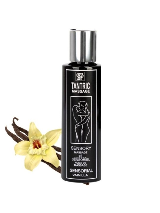 EROS-ART - HUILE DE MASSAGE TANTRIQUE NATURELLE ET VANILLE APHRODISIAQUE 100 ML