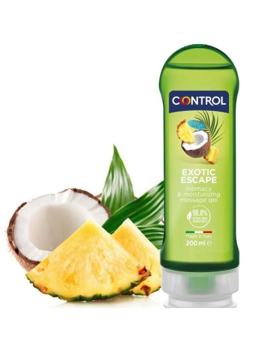 CONTROL - 2 EN 1 MASSAGE & PLAISIR EXOTIQUE 200 ML