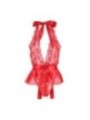 SUBBLIME - 953973 BODY SEXY A VOLANTS + CEINTURE ROUGE S/M