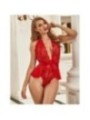 SUBBLIME - 953973 BODY SEXY A VOLANTS + CEINTURE ROUGE S/M