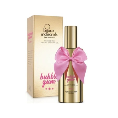 BIJOUX - GEL DE MASSAGE ET INTIME PARFUMÉ 2 EN 1 À LA BULLE GUM 100 ML