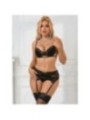 SUBBLIME - 945046 SOUTIEN-GORGE + CULOTTE EN DENTELLE L/XL