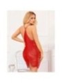 SUBBLIME - 954246 ROBE À BRETELLES + STRING ROUGE S/M