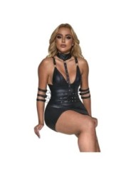 SUBBLIME - 954406 ROBE BONDAGE EN CUIR NOIR S/M
