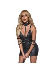 SUBBLIME - 954406 ROBE BONDAGE EN CUIR NOIR S/M