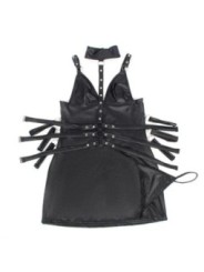 SUBBLIME - 954406 ROBE BONDAGE EN CUIR NOIR S/M