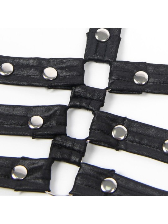 SUBBLIME - 954406 ROBE BONDAGE EN CUIR NOIR S/M